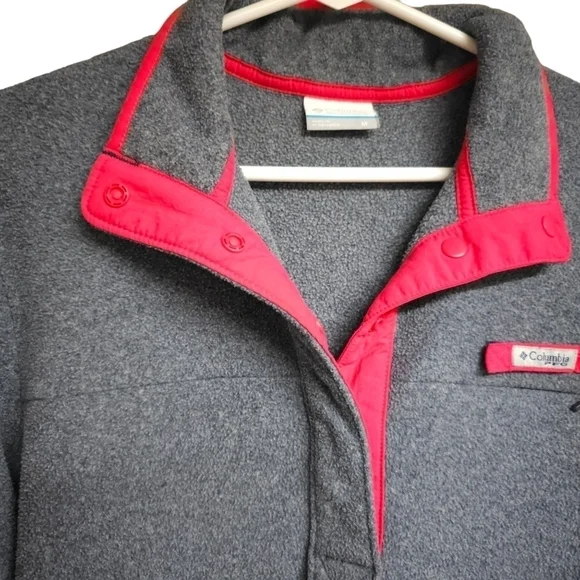 COLUMBIA Gray PFG Split Neck Jacket - Picture 7 of 9